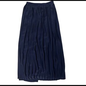 Navy Blue pleated Skirt